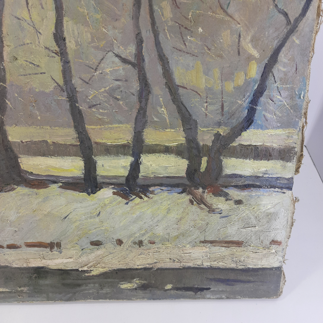 Картина-пейзаж "Ивушки над Орликом", холст, масло, 65х60 см.. Картинка 6